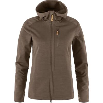 Fjällräven Damen Keb Fleece Hoodie Jacke, Suede Brown, M Fjällräven Damen Keb Fleece Hoodie Jacke, Suede Brown, M
