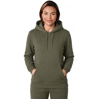 Light & Shade Damen Hoodie Fleece Pullover – Kapuzenpullover mit Tasche und Kordelzug, Sweatshirt Weich Warm für Fitness Gym Freizeit Loungewear (Army, XS) Light & Shade Damen Hoodie Fleece Pullover – Kapuzenpullover mit Tasche und Kordelzug, Sweatshirt Weich Warm für Fitness Gym Freizeit Loungewear (Army, XS)