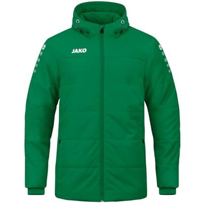 JAKO Herren Coachjacke Team mit Kapuze, Sportgrün, L JAKO Herren Coachjacke Team mit Kapuze, Sportgrün, L