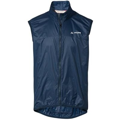 VAUDE Fahrradweste Matera Air Vest ultraleichte Windweste Radsport Herren, wasserabweisende Weste Rennrad Herren, winddichte Sportweste reflektierend dark sea, S VAUDE Fahrradweste Matera Air Vest ultraleichte Windweste Radsport Herren, wasserabweisende Weste Rennrad Herren, winddichte Sportweste reflektierend dark sea, S