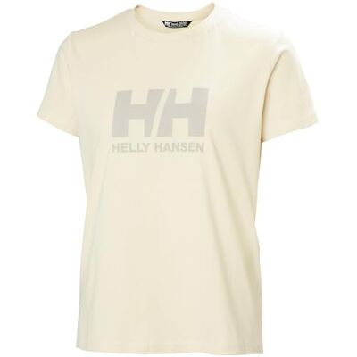 Helly Hansen Damen HH Logo T-Shirt, Creme, L Helly Hansen Damen HH Logo T-Shirt, Creme, L
