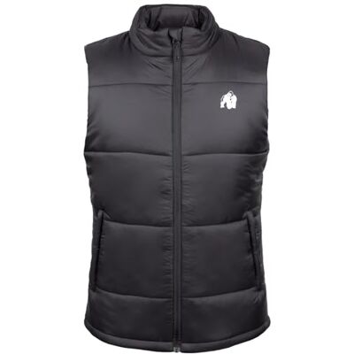Gorilla Wear Irvine Puffer Vest Schwarz Fitness Weste Herren Stepmuster (DE/NL/SE/PL, Alphanumerisch, L, Regular, Regular, Schwarz) Gorilla Wear Irvine Puffer Vest Schwarz Fitness Weste Herren Stepmuster (DE/NL/SE/PL, Alphanumerisch, L, Regular, Regular, Schwarz)