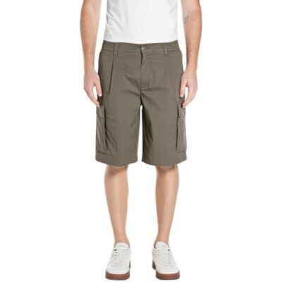 Replay Herren Cargo-Shorts, Tundra Green 851 (Grün), 31W Replay Herren Cargo-Shorts, Tundra Green 851 (Grün), 31W