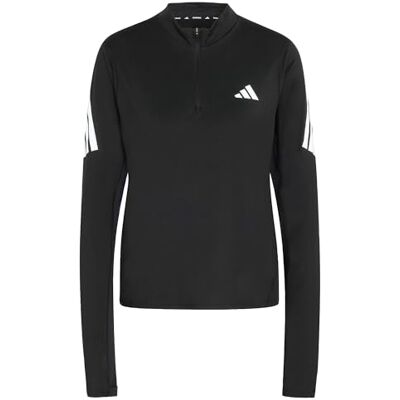 Adidas Damen Adi365 Running Iconic Half Zip Sweatshirt, Black, XS Adidas Damen Adi365 Running Iconic Half Zip Sweatshirt, Black, XS