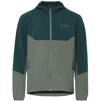 VAUDE Herren Softshelljacke Men's Moab IV -Winddichte MTB-Jacke mit Kapuze, Atmungsaktiv & Wasserabweisend, deep pond, S VAUDE Herren Softshelljacke Men's Moab IV -Winddichte MTB-Jacke mit Kapuze, Atmungsaktiv & Wasserabweisend, deep pond, S