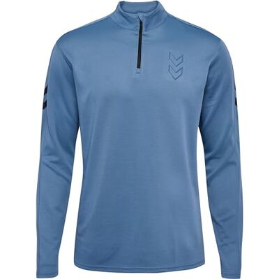 hummel Herren Hmlactive Pl Half Zip Sweatshirt, Coronet Blue, S EU hummel Herren Hmlactive Pl Half Zip Sweatshirt, Coronet Blue, S EU