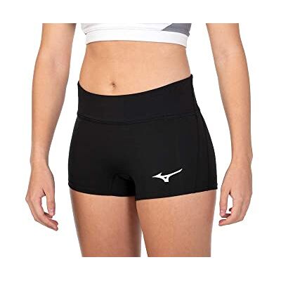 Mizuno Damen Apex Volleyball-Shorts, 6,4 cm Schrittlänge, Damen, Volleyball-Shorts, Apex 2.5" Inseam Volleyball Short, schwarz, X-Large Mizuno Damen Apex Volleyball-Shorts, 6,4 cm Schrittlänge, Damen, Volleyball-Shorts, Apex 2.5" Inseam Volleyball Short, schwarz, X-Large