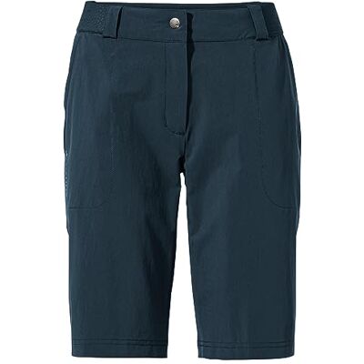 VAUDE Women's Farley Stretch Shorts II, Elastische Damenshorts für Wander- und Trekkingtouren, Dark sea, 40 VAUDE Women's Farley Stretch Shorts II, Elastische Damenshorts für Wander- und Trekkingtouren, Dark sea, 40