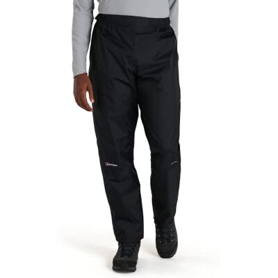 Berghaus Herren Deluge Überhose, wasserdicht und atmungsaktiv Strapazierfähig Bequeme Regenhose Hose, Schwarz, S Berghaus Herren Deluge Überhose, wasserdicht und atmungsaktiv Strapazierfähig Bequeme Regenhose Hose, Schwarz, S