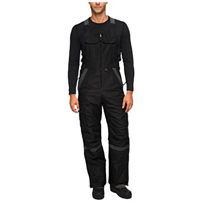 ARCTIX Herren Tundra Ballistic Bib Overalls with Added Visibility Latzhose, Schwarz, Medium (32-34W 36L) ARCTIX Herren Tundra Ballistic Bib Overalls with Added Visibility Latzhose, Schwarz, Medium (32-34W 36L)