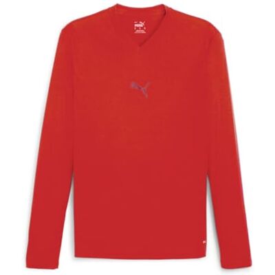 Puma Baselayer Shirt Langarm Rot - Sportshirt Puma Baselayer Shirt Langarm Rot - Sportshirt