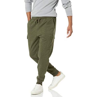 Amazon Herren-Cargo-Fleece-Jogginghose, Olive Heather, XX-Large Amazon Herren-Cargo-Fleece-Jogginghose, Olive Heather, XX-Large