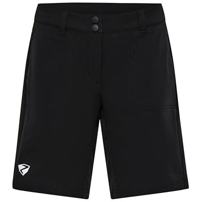 Ziener Damen Nakoa Outdoor-Shorts/Rad- / Wander-Hose atmungsaktiv,schnelltrocknend,elastisch, Black, 36 Ziener Damen Nakoa Outdoor-Shorts/Rad- / Wander-Hose atmungsaktiv,schnelltrocknend,elastisch, Black, 36