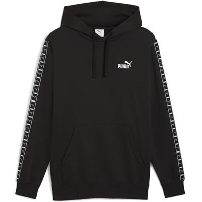 Puma Herren ESS Tape Hoodie FL Hoodies, Black, Puma Herren ESS Tape Hoodie FL Hoodies, Black,