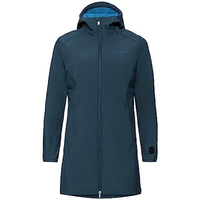 VAUDE Damen Moena Softshell Parka, atmungsaktiv mit kuschligem Innen-Fleece für Wanderungen oder Alltag, dark sea, 36 VAUDE Damen Moena Softshell Parka, atmungsaktiv mit kuschligem Innen-Fleece für Wanderungen oder Alltag, dark sea, 36