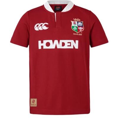 Canterbury Unisex Erwachsene British and Irish Lions Kurzarm-Trikot, klassisches Jersey, Red Dahlia, Größe XL Canterbury Unisex Erwachsene British and Irish Lions Kurzarm-Trikot, klassisches Jersey, Red Dahlia, Größe XL