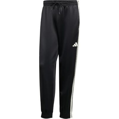 Adidas Herren Stadium Trackpant Pants, Black/Off White, L Adidas Herren Stadium Trackpant Pants, Black/Off White, L