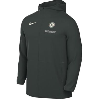 Nike Fc Chelsea Academy Pro Football Regenjacke Mit Kapuze (Herren), Outdoor Green/Phantom, HJ7354-349, XS Nike Fc Chelsea Academy Pro Football Regenjacke Mit Kapuze (Herren), Outdoor Green/Phantom, HJ7354-349, XS