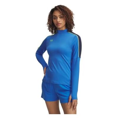 Under Armour Damen Challenger Midlayer, schnelltrocknendes Fußball Funktionsshirt mit Langen Ärmeln, geschmeidiger Pullover mit 1/4-Zip,Blue Atlantis / / High Vis Yellow,XXL Under Armour Damen Challenger Midlayer, schnelltrocknendes Fußball Funktionsshirt mit Langen Ärmeln, geschmeidiger Pullover mit 1/4-Zip,Blue Atlantis / / High Vis Yellow,XXL