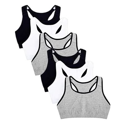Fruit of the Loom Damen Sport-BH mit Frontverschluss und Racerback, 2er-Pack Fruit of the Loom Damen Sport-BH mit Frontverschluss und Racerback, 2er-Pack