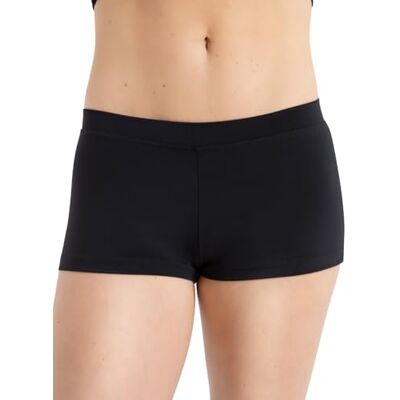 Capezio Boy Cut Low Rise Shorts, Black, Large Capezio Boy Cut Low Rise Shorts, Black, Large