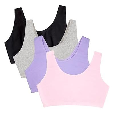Fruit of the Loom Damen Sport-BH mit Frontverschluss und Racerback, 2er-Pack Fruit of the Loom Damen Sport-BH mit Frontverschluss und Racerback, 2er-Pack