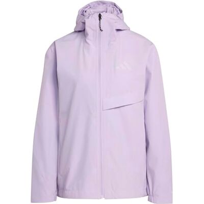 Adidas Women's Terrex Multi 2 Layer CLIMAPROOF Rain Jacket, powder plum, XS Adidas Women's Terrex Multi 2 Layer CLIMAPROOF Rain Jacket, powder plum, XS