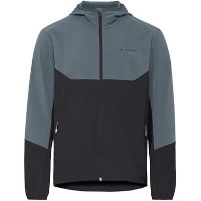 VAUDE Herren Softshelljacke Men's Moab IV -Winddichte MTB-Jacke mit Kapuze, Atmungsaktiv & Wasserabweisend, heron uni, S VAUDE Herren Softshelljacke Men's Moab IV -Winddichte MTB-Jacke mit Kapuze, Atmungsaktiv & Wasserabweisend, heron uni, S