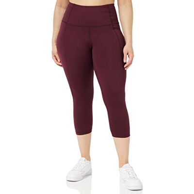 Amazon Damen Sculpt-Leggings mit hoher Taille in Capri-Länge von Build Your Own Studio (zuvor Core 10), Dunkles Burgunderrot, 3XL Große Größen Amazon Damen Sculpt-Leggings mit hoher Taille in Capri-Länge von Build Your Own Studio (zuvor Core 10), Dunkles Burgunderrot, 3XL Große Größen