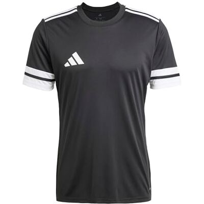 Adidas Herren Squadra25 Jersey Short Sleeve Shirt, Black/White, XS Adidas Herren Squadra25 Jersey Short Sleeve Shirt, Black/White, XS