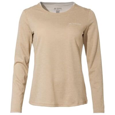 VAUDE Damen Longsleeve Essential LS T-Shirt, Funktionsshirt, perfekt als Baselayer, atmungsaktiv, pflegeleicht und schnelltrocknend, Linen, 34 VAUDE Damen Longsleeve Essential LS T-Shirt, Funktionsshirt, perfekt als Baselayer, atmungsaktiv, pflegeleicht und schnelltrocknend, Linen, 34