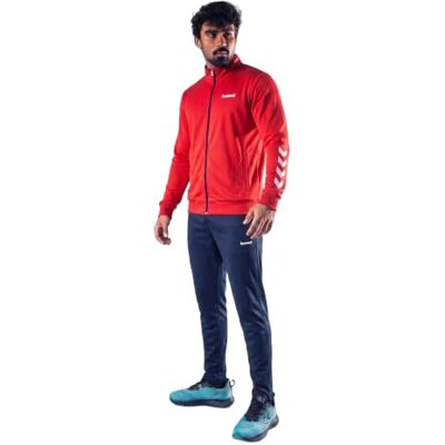 hummel Promo Poly Suit Trainingsanzug Herren Tracksuit, Sportanzug & Freizeitanzug 2-Teiliger Jogginganzug mit Jogginghose & Trainingsjacke aus 100% Polyester mit Glatter Oberfläche hummel Promo Poly Suit Trainingsanzug Herren Tracksuit, Sportanzug & Freizeitanzug 2-Teiliger Jogginganzug mit Jogginghose & Trainingsjacke aus 100% Polyester mit Glatter Oberfläche