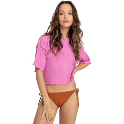Billabong Beautiful Morning Lockeres Crop Top für Frauen Rosa Billabong Beautiful Morning Lockeres Crop Top für Frauen Rosa
