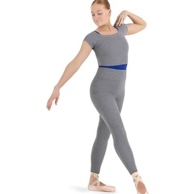 Capezio Ribbed Sweater Knit Legging, Heather Grey, Large Capezio Ribbed Sweater Knit Legging, Heather Grey, Large