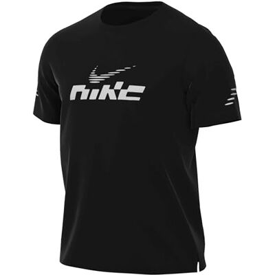 NIKE - M NK DF UV MILER FLASH SS - Schwarz - Reflektierend - Sweatshirt NIKE - M NK DF UV MILER FLASH SS - Schwarz - Reflektierend - Sweatshirt