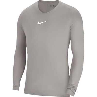 Nike Herren Dri-fit Park First Layer Langärmliges T-Shirt, Pewter Grey/White, 18 EU Nike Herren Dri-fit Park First Layer Langärmliges T-Shirt, Pewter Grey/White, 18 EU
