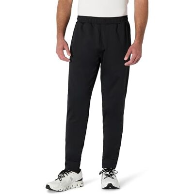 Amazon Herren Sporthose Lang Funktions-Trainings-Jogginghose aus Stretchgewebe, Schwarz, L Amazon Herren Sporthose Lang Funktions-Trainings-Jogginghose aus Stretchgewebe, Schwarz, L