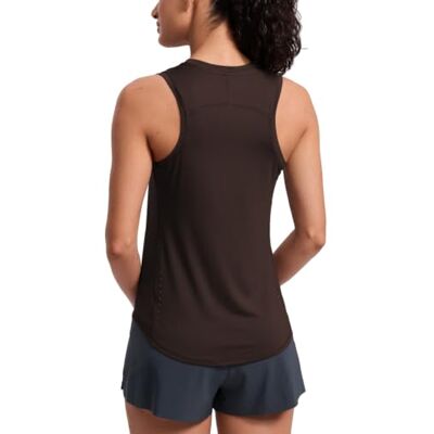 CRZ YOGA Leichtes Racerback Tank Top Workout, Feuchtigkeitsableitend, Classic Fit, Hüftlang, Reflektierende Details, Ärmelloses Shirt für Damen CRZ YOGA Leichtes Racerback Tank Top Workout, Feuchtigkeitsableitend, Classic Fit, Hüftlang, Reflektierende Details, Ärmelloses Shirt für Damen