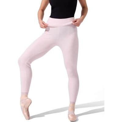 Capezio Ribbed Sweater Knit Legging, Pink, Large Capezio Ribbed Sweater Knit Legging, Pink, Large