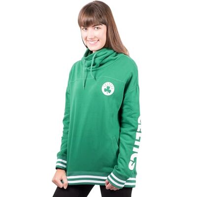 Ultra Game UNK NBA Damen Fhl3589f NBA Funnel Neck Fleece Pullover Hoodie Sweatshirt, Team Color, Damen, FHL3589F, Kelly Green, XL Ultra Game UNK NBA Damen Fhl3589f NBA Funnel Neck Fleece Pullover Hoodie Sweatshirt, Team Color, Damen, FHL3589F, Kelly Green, XL