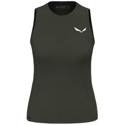 Salewa Damen Puez Dry Tank Top Women T-Shirt, Dark Olive, M EU Salewa Damen Puez Dry Tank Top Women T-Shirt, Dark Olive, M EU