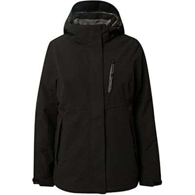 Killtec Damen Outdoorjacke Funktionsjacke mit abzippbarer Kapuze KOW 140 WMN Jckt wasserdicht, Winddicht, atmungsaktiv 00200-schwarz 38 Killtec Damen Outdoorjacke Funktionsjacke mit abzippbarer Kapuze KOW 140 WMN Jckt wasserdicht, Winddicht, atmungsaktiv 00200-schwarz 38