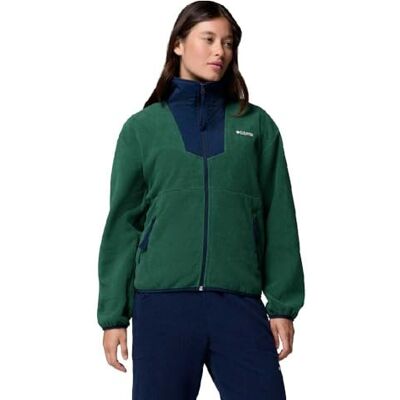 Columbia Damen Sequoia Grove Full Zip Fleecejacke Mit Durchgehendem Reißverschluss, Rain Forest, Collegiate Navy, XL EU Columbia Damen Sequoia Grove Full Zip Fleecejacke Mit Durchgehendem Reißverschluss, Rain Forest, Collegiate Navy, XL EU