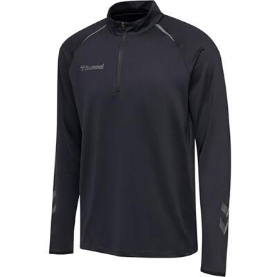 hummel HmlAUTHENTIC PRO Half Zip Sweat, Anthracite, S hummel HmlAUTHENTIC PRO Half Zip Sweat, Anthracite, S