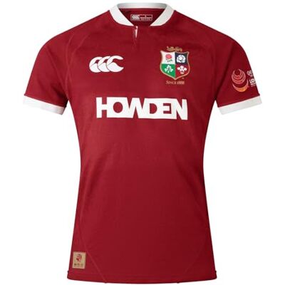 Canterbury Herren British and Irish Lions Players Jersey, Red Dahlia, Large Canterbury Herren British and Irish Lions Players Jersey, Red Dahlia, Large