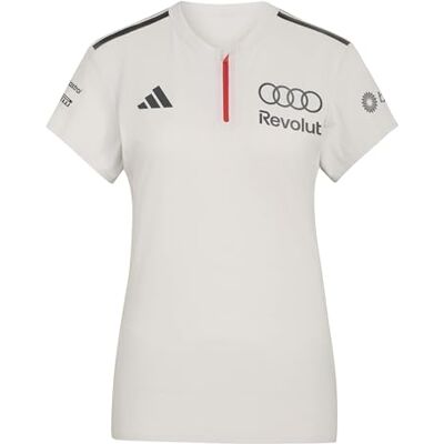 Adidas Damen Audi Revolut Formula One Team 2026 Engineers & Marketing Short Sleeve Polo Shirt, Chalk Pearl/Iron met., M Adidas Damen Audi Revolut Formula One Team 2026 Engineers & Marketing Short Sleeve Polo Shirt, Chalk Pearl/Iron met., M