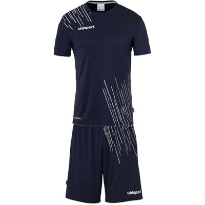 uhlsport Herren Score 26 Fußball Trikot-Set Fußball-Set Bestehend Aus Trainings-Shirt Und Trainings-Hose, Marine/weiß, L EU uhlsport Herren Score 26 Fußball Trikot-Set Fußball-Set Bestehend Aus Trainings-Shirt Und Trainings-Hose, Marine/weiß, L EU