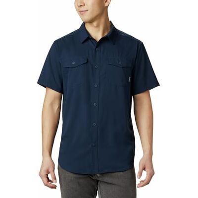 Columbia Herren Shirt Utilizer II Solid Short Sleeve, Collegiate Navy, XXL, 1577762 Columbia Herren Shirt Utilizer II Solid Short Sleeve, Collegiate Navy, XXL, 1577762