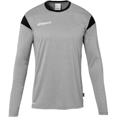 uhlsport Unisex Squad 27 Langarm Trikot, Dark Grau Melange/Schwarz, 3XL EU uhlsport Unisex Squad 27 Langarm Trikot, Dark Grau Melange/Schwarz, 3XL EU