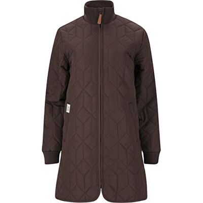 WEATHER REPORT Damen Steppjacke Nokka W Long Quilted Jacket I atmungsaktiver Steppmantel I Lange Jacke mit hohen Kragen 5129 Java 36 WEATHER REPORT Damen Steppjacke Nokka W Long Quilted Jacket I atmungsaktiver Steppmantel I Lange Jacke mit hohen Kragen 5129 Java 36